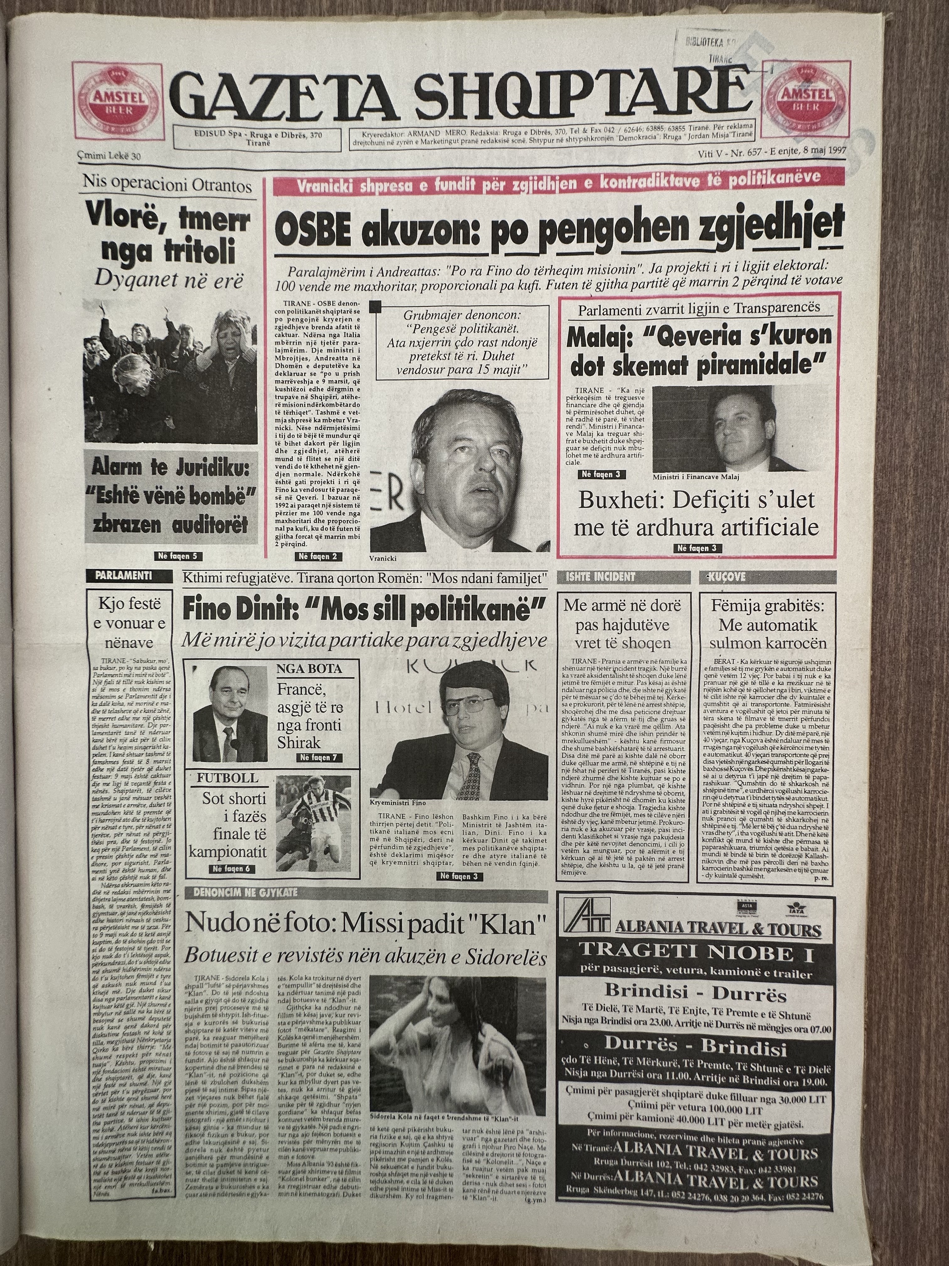 Gazeta Shqiptare 1997-05-08